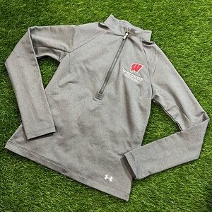 Women’s Under Armour Wisconsin Badger 1/2 Zip Pullover